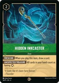 Hidden Inkcaster - Disney Lorcana Promo Cards - Disney Lorcana card