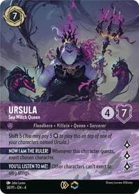 Ursula - Sea Witch Queen (Store Championship) - Disney Lorcana Promo Cards - Disney Lorcana card