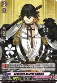 Nagasone Kotetsu Kiwame - D-TB04: Touken Ranbu ONLINE 2023 - Cardfight Vanguard card