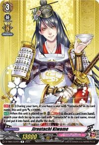 Jiroutachi Kiwame - D-TB04: Touken Ranbu ONLINE 2023 - Cardfight Vanguard card