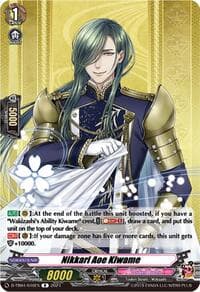 Nikkari Aoe Kiwame - D-TB04: Touken Ranbu ONLINE 2023 - Cardfight Vanguard card