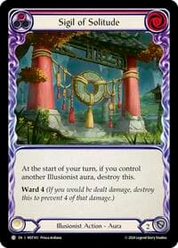 Sigil of Solitude (Red) - Part the Mistveil - Flesh and Blood TCG card