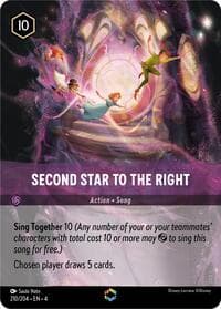 Second Star to the Right (Enchanted) - Ursula's Return - Disney Lorcana card