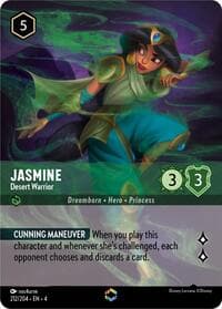 Jasmine - Desert Warrior (Enchanted) - Ursula's Return - Disney Lorcana card