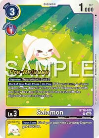 Salamon - Beginning Observer Pre-Release Cards - Digimon Card Game card