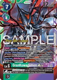 GranKuwagamon ACE - Beginning Observer Pre-Release Cards - Digimon Card Game card