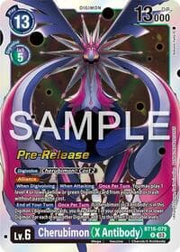 Cherubimon (X Antibody) - Beginning Observer Pre-Release Cards - Digimon Card Game card