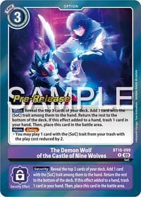 The Demon Wolf of the Castle of Nine Wolves - Beginning Observer Pre-Release Cards - Digimon Card Game card