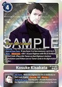 Kosuke Kisakata - Beginning Observer Pre-Release Cards - Digimon Card Game card
