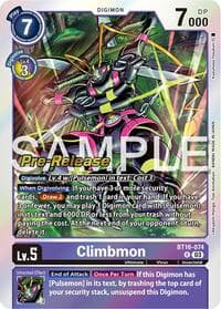 Climbmon - Beginning Observer Pre-Release Cards - Digimon Card Game card