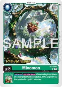 Minomon - Beginning Observer Pre-Release Cards - Digimon Card Game card