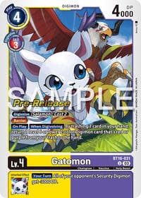 Gatomon - Beginning Observer Pre-Release Cards - Digimon Card Game card