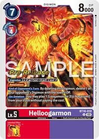 Helloogarmon - Beginning Observer Pre-Release Cards - Digimon Card Game card