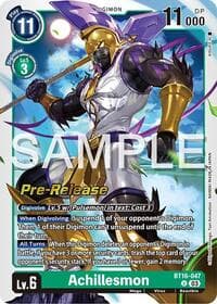 Achillesmon - Beginning Observer Pre-Release Cards - Digimon Card Game card