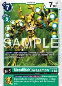 MetallifeKuwagamon - Beginning Observer Pre-Release Cards - Digimon Card Game card
