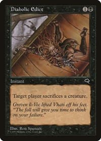 Diabolic Edict - Tempest - Magic: The Gathering card