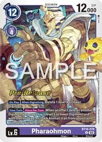 Pharaohmon - Beginning Observer Pre-Release Cards - Digimon Card Game card