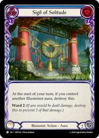 Sigil of Solitude (Blue) - Part the Mistveil - Flesh and Blood TCG card