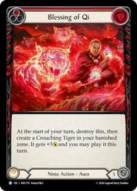 Blessing of Qi (Red) - Part the Mistveil - Flesh and Blood TCG card