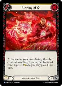 Blessing of Qi (Yellow) - Part the Mistveil - Flesh and Blood TCG card