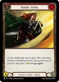 Nimble Strike (Red) - Part the Mistveil - Flesh and Blood TCG card