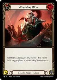 Wounding Blow (Red) - Part the Mistveil - Flesh and Blood TCG card