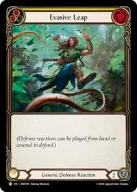 Evasive Leap (Yellow) - Part the Mistveil - Flesh and Blood TCG card