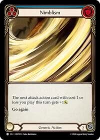 Nimblism (Blue) - Part the Mistveil - Flesh and Blood TCG card