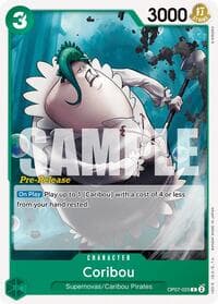 Coribou - 500 Years in the Future Pre-Release Cards - One Piece Card Game card