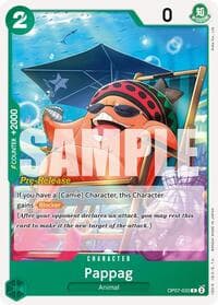Pappag - 500 Years in the Future Pre-Release Cards - One Piece Card Game card