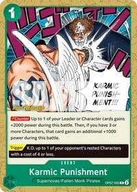 Karmic Punishment - 500 Years in the Future Pre-Release Cards - One Piece Card Game card
