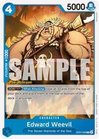 Edward Weevil - 500 Years in the Future Pre-Release Cards - One Piece Card Game card