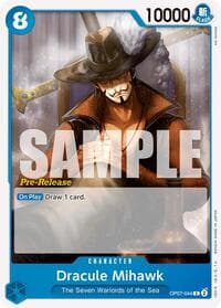 Dracule Mihawk - 500 Years in the Future Pre-Release Cards - One Piece Card Game card