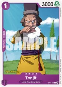 Tonjit - 500 Years in the Future Pre-Release Cards - One Piece Card Game card