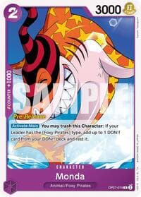 Monda - 500 Years in the Future Pre-Release Cards - One Piece Card Game card