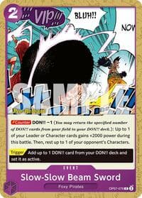 Slow-Slow Beam Sword - 500 Years in the Future Pre-Release Cards - One Piece Card Game card