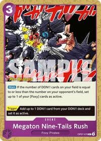 Megaton Nine-Tails Rush - 500 Years in the Future Pre-Release Cards - One Piece Card Game card