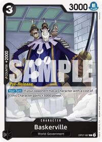 Baskerville - 500 Years in the Future Pre-Release Cards - One Piece Card Game card