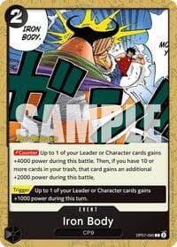 Iron Body - 500 Years in the Future Pre-Release Cards - One Piece Card Game card
