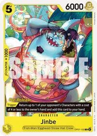 Jinbe (102) - 500 Years in the Future Pre-Release Cards - One Piece Card Game card