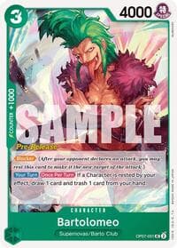 Bartolomeo - 500 Years in the Future Pre-Release Cards - One Piece Card Game card