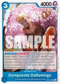 Donquixote Doflamingo - 500 Years in the Future Pre-Release Cards - One Piece Card Game card