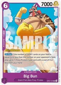 Big Bun - 500 Years in the Future Pre-Release Cards - One Piece Card Game card