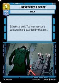 Unexpected Escape - Shadows of the Galaxy - Star Wars: Unlimited card