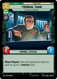 General Tagge - Concerned Commander - Shadows of the Galaxy - Star Wars: Unlimited card