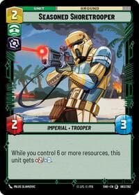 Seasoned Shoretrooper - Shadows of the Galaxy - Star Wars: Unlimited card