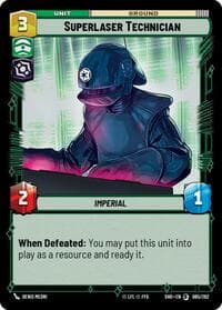 Superlaser Technician - Shadows of the Galaxy - Star Wars: Unlimited card