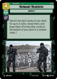 Remnant Reserves - Shadows of the Galaxy - Star Wars: Unlimited card