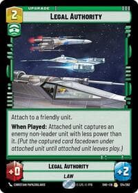 Legal Authority - Shadows of the Galaxy - Star Wars: Unlimited card