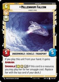 Millennium Falcon - Lando's Pride - Shadows of the Galaxy - Star Wars: Unlimited card